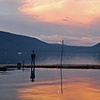 Sunset at Paulina Lake