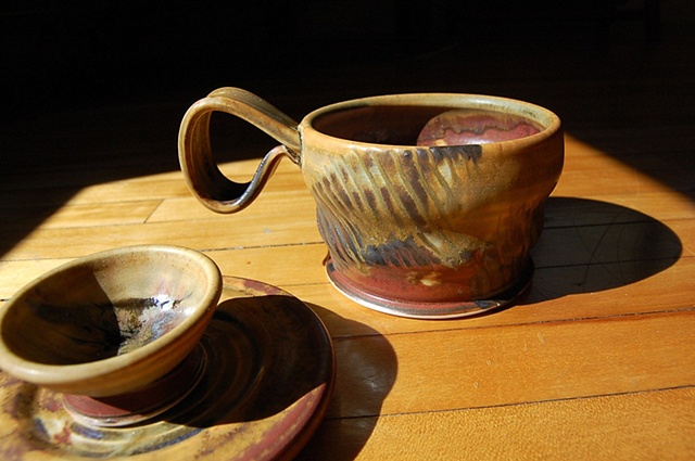 covered teacup