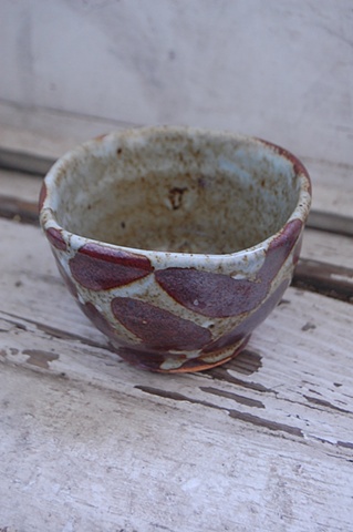 wax resist teabowl