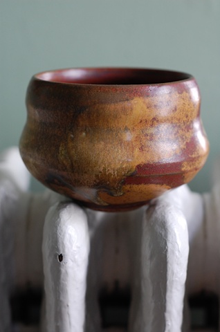 wide russet teabowl