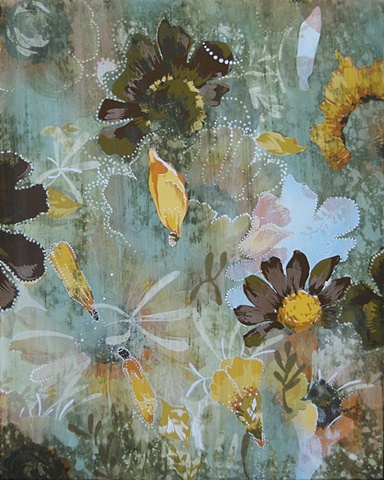 "Golden Shower"  20" x 16"  