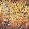 "Dancing with Helen" 40" x 40",    Sold: Brice & Helen Marden