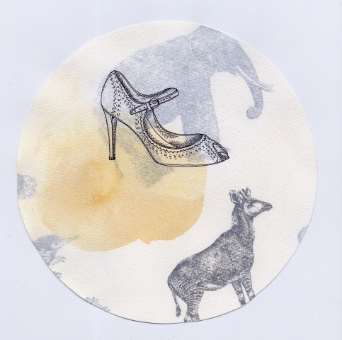 "trappings #3" (okapi and shoe)