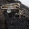 :: starfish aquamarine rings ::