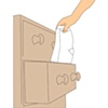 Put (in drawer)
