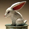 Rabbit box (lidded vessel).