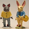 Clay animals.