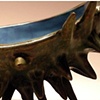 Thorny Vessel with Aqua Interior.