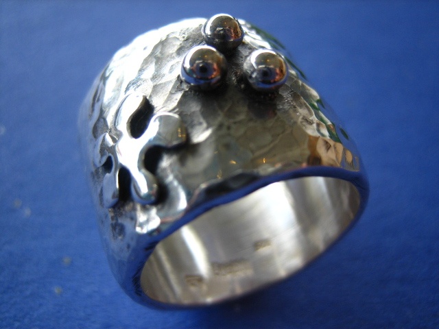 chunky sterling silver ring