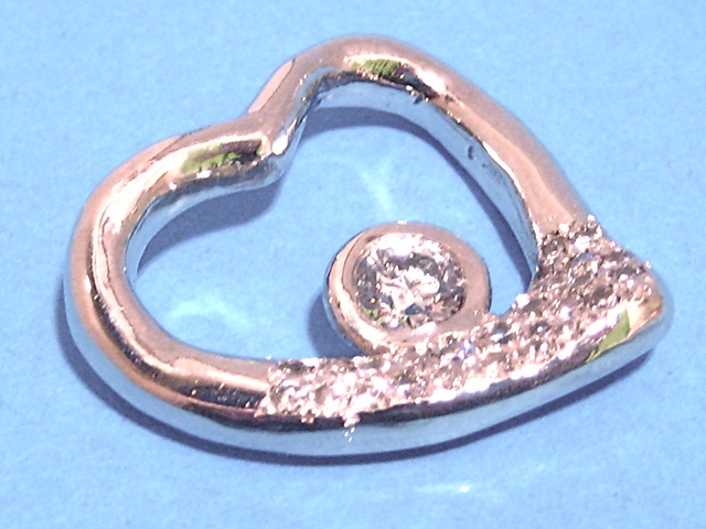 Custom Order, commissioned work,pendant, pave set diamonds, white gold,