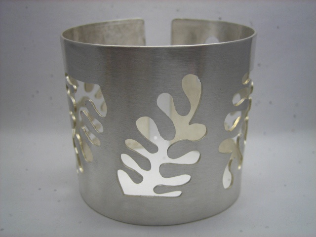  Jewelry Bracelet Metal cuff bracelet bangle metal metalwork sterling silver silversmith matisse seaweed ocean sydney australia etsymetal