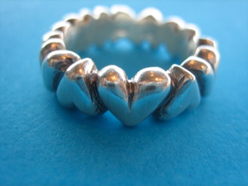 Weddings heart thick ring metal jewel sterling silver metalwork modern love carved contemporary jewellery  jewelry valentine