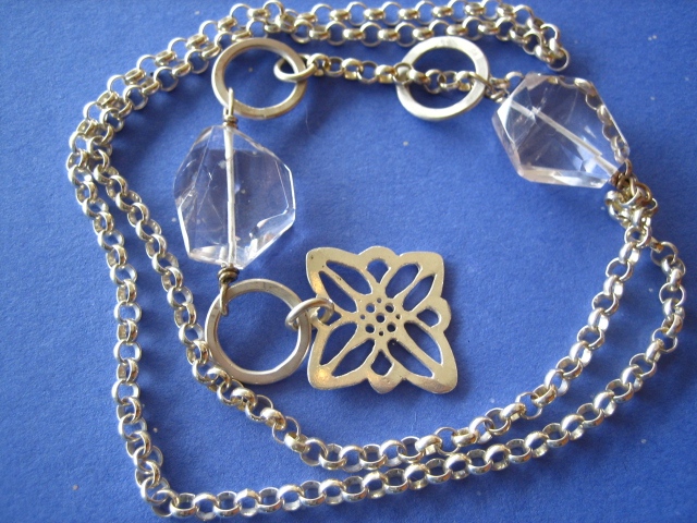 Edelweiss Lariat with Brazilian Amethysts