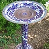 Mosaic Birdbath on Copper