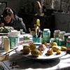 Works in process & studio mate Crystal Morey