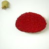 Red with 2 Chartreuse & Orange Satellites