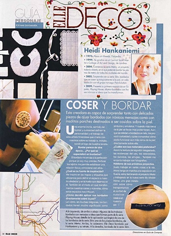 Elle Deco 
December 09
Spain