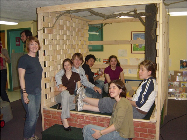Reading Loft designed by students installed at the Chicago Childcare Society