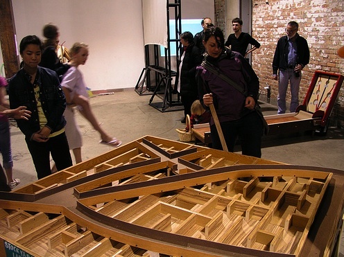 The Stockyard Labyrinth-Material Exchange.  

Based on an overview of the chicago stockyards.