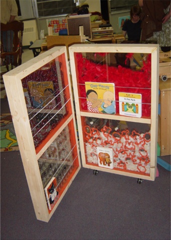 Modular Library Shelving designed by Kasey
