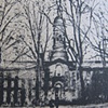 The Gate: Close up detail showing Nassau Hall