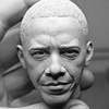 President Barack Obama Sculpture for Esquire Magazine- portrait closeup