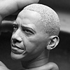 President Barack Obama Sculpture for Esquire Magazine- portrait closeup