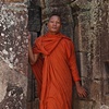 Monk At The Bayon