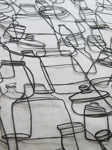 Bottles No. 3 (Pyramid), detail