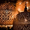 brass pinprick lamps