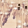 glass bottle display