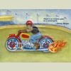 There's no reverse gear on a motorcycle.
