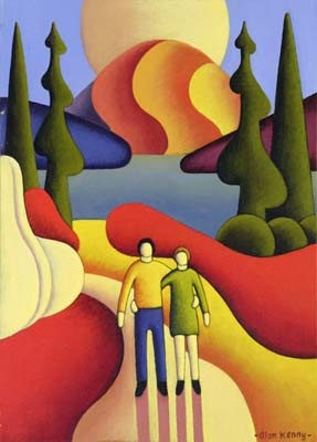 Dreamscape with Soft Cottage and Couple