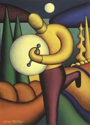 Moonlit Bodhran Player