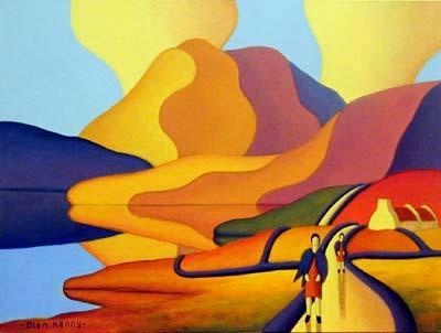 Dreamscape with two women