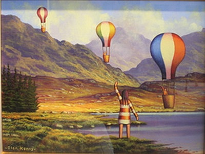 connemara landscape with balloons