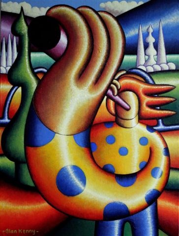 Gloss musician in softscape