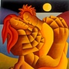 The lovers by moon light