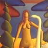 Nude with swan