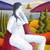 Porcelin nude in softscape
