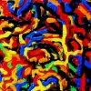abstract   tube  painting