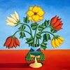 Softvase with flowers