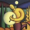 Moonlit Bodhran Player