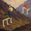 Connemara landscape with figures