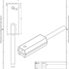 Technical drawing with ferrocerium rod