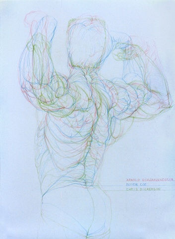Three Bodybuilders : Back Double Biceps