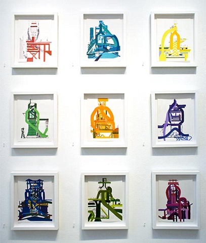 Installation View of Becher Series