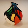 Acrylic on Sculptural Clay Form