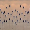 Blue Bells (installation view at the Carillon Building in Charlotte, NC)