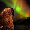 "Northern Lights " over  Prestbakki, Iceland